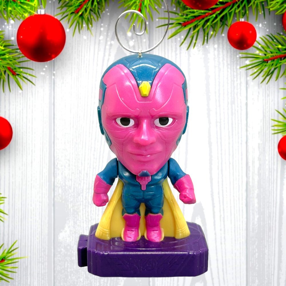 Marvel Heroes Vision 4" ONE OF A KIND Christmas Tree Ornament
